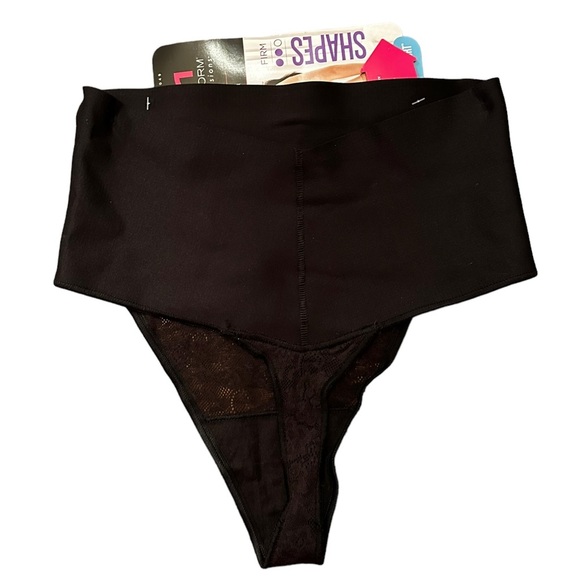 Maidenform Self Expressions Tummy Taming Shapewear Thong Black Size Small NEW - Picture 8 of 9